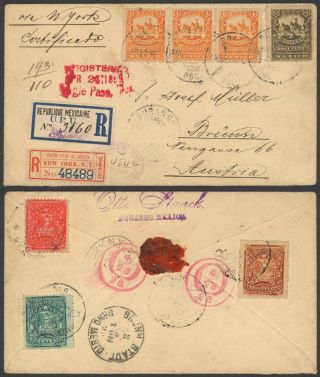 Mexico 1896 - Registered Cover To Austria 30240/43