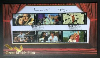 2014 Great British Film Stamp Cover - Signed By Mike Leigh Obe.