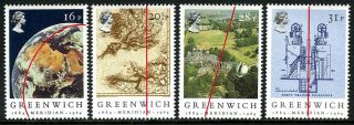 Great Britain 1058 - 1061,  Mnh.  Greenwich Meridian,  Centenary.  Maps,  1984