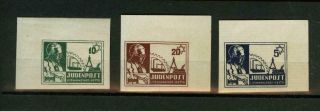 Holocaust,  Poland: Litzmannstadt Ghetto Stamps Mi.  Iii - V Mnh,  Signed