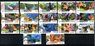 Mexico,  2002,  Fish,  Birds,  Reptiles,  Dolphins,  Definitive,  17v. ,  Mnh,