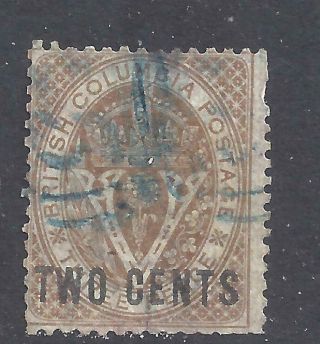 Canada 1867 British Columbia Scott 8 F (bs13512)
