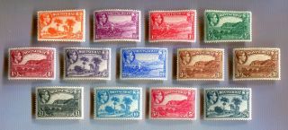 Montserrat 1938 Kgvi Defs 13v Mnh Cv £120