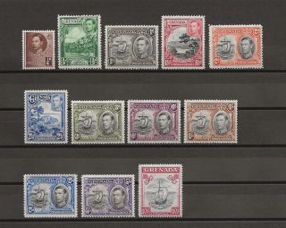 Grenada 1938 - 50 Sg 152/63f Mnh Cat £80