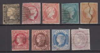 Spain - 1850 - 1868 Stamp Accumulation
