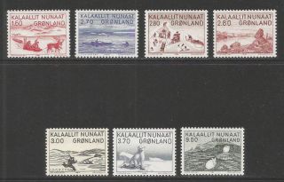 Greenland 1980 - 87 Local Art - - Attractive Topical (112 - 18) Mnh