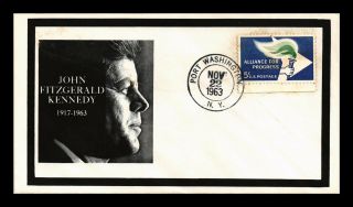 Dr Jim Stamps Us John F Kennedy Mourning Cover Event Port Washington 1963