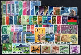 P106993/ Malawi / Y&t / 1 / 36 – 52 / 71 – 76 / 83 Neufs / Mh Complete 91 E