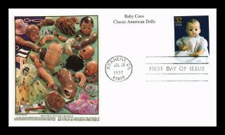 Dr Jim Stamps Us Baby Coos Classic American Dolls First Day Cover Anaheim