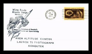 Dr Jim Stamps Us High Altitude Camera Launch White Sands Space Event Cover 1974