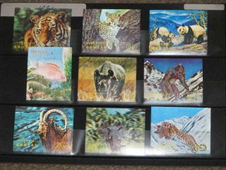Bhutan,  3d Stamps,  1 Fish,  8 Animals,  Most Hinged