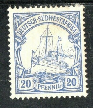 1900 German South West Africa 20 Pf Ultra 16 H