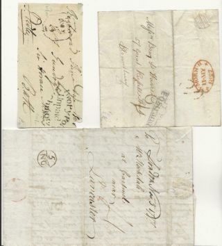 D48 Gb Selection Of Pre Stamp E / Els Incl Bishop Marks Etc 12 Covers From 1700s
