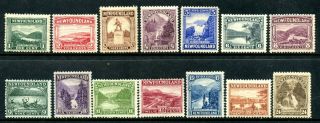 Weeda Newfoundland 131 - 144 F Mh Set Of 14,  1923 - 24 Pictorial Issue Cv $132.  75