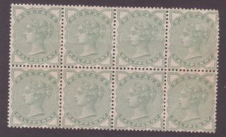 Sg164 1/2d Green Block Of Eight Cat £250 For Block Of Four