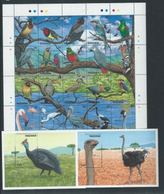 Tanzania 1989 Umm Birds Sg 621/40 Sheet & Ms 641