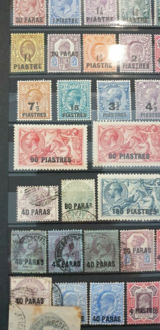 Unchecked British (OTTOMAN) Constantinople Levant Stamps Lot top rarity UK 3