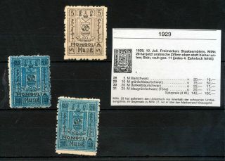 Mongolia 1929 Mh Values (mt 470s