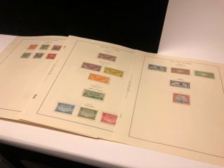 Scott Album Page Us Postage Stamp Lot / / / Never Hinged / 1918 - 1930