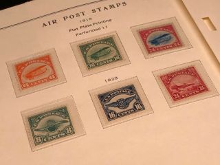 Scott Album Page US Postage Stamp Lot / / / Never Hinged / 1918 - 1930 2