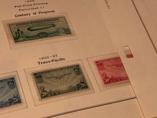 Scott Album Page US Postage Stamp Lot / / / Never Hinged / 1918 - 1930 6