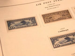 Scott Album Page US Postage Stamp Lot / / / Never Hinged / 1918 - 1930 7