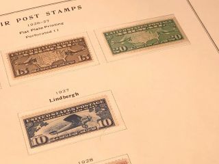 Scott Album Page US Postage Stamp Lot / / / Never Hinged / 1918 - 1930 8