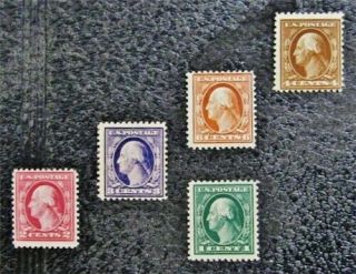 Nystamps Us Stamp 498 // 506 Og H $37 Washington