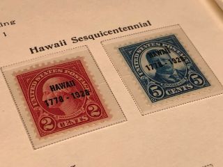 Scott Album Page US Postage Stamp Lot / / / Never Hinged / 1929 - 1931 3
