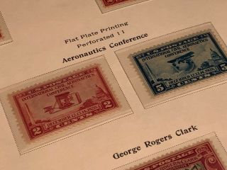 Scott Album Page US Postage Stamp Lot / / / Never Hinged / 1929 - 1931 4