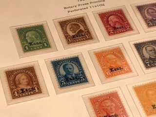 Scott Album Page US Postage Stamp Lot / / / Never Hinged / 1929 - 1931 7