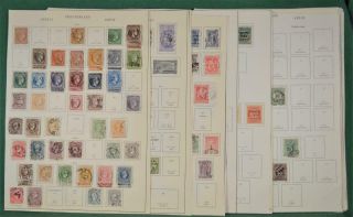 Greece Stamps Selection Of Early Issues On 12 Pages (t58)