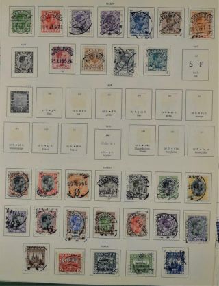 DENMARK STAMPS SELECTION OF EARLY ISSUES ON 14 PAGES (T1) 5