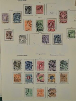 DENMARK STAMPS SELECTION OF EARLY ISSUES ON 14 PAGES (T1) 8