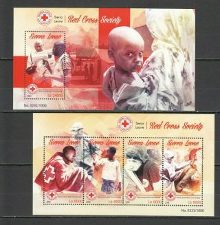 St566 2015 Sierra Leone Organizations Red Cross Society 1kb,  1bl Mnh Stamps