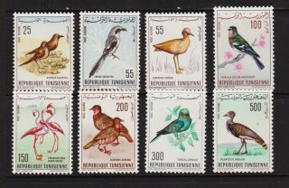 Tunisia - 1965 Birds Airmail Set,  Nh,  Cat.  $ 33.  25