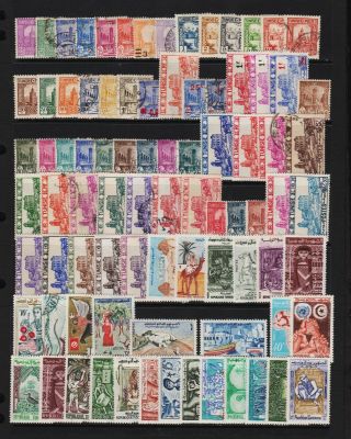 Tunisia - 85 Older Stamps,  Useful Group - See Scan