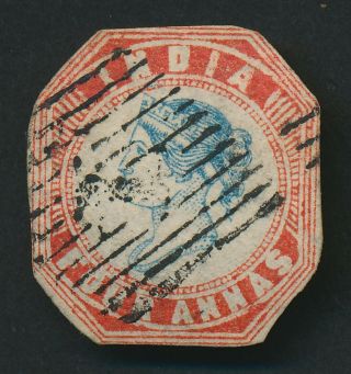 India Stamp 1854 Qv 4a Litho,  2nd Printing Head Die Ii Frame Die I Sg 19,  Sound