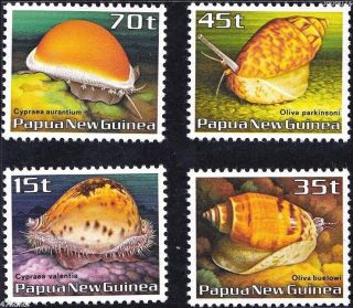Papua Guinea 1986,  Shells,  Stamp Set Mnh