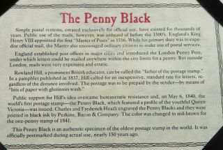 Britain 1840 - 41 The Penny Black,  The World ' s First Postage Stamp set (140816J) 4