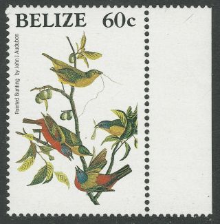 1988 Belize Sc 909a - Elusive 60c Audubon Nh Single - Scv $2,  000.  00