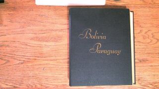 Album Of Bolivia & Paraguay Pages Only 1863 - 1963//1868 - 1965 No Stamps
