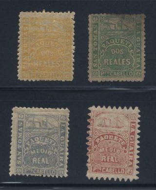 Venezuela Stamps 1864 San Thomas,  La Guaira,  Puerto Cabello Mnh - Ng