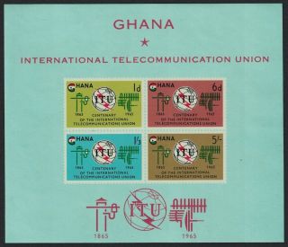Ghana Centenary Of Itu Ms Mnh Sg Ms372a