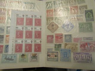 16 x MID FORMAT STOCKBOOKS - VARIOUS COLOURS/MAKES - SOME WITH STAMPS 3