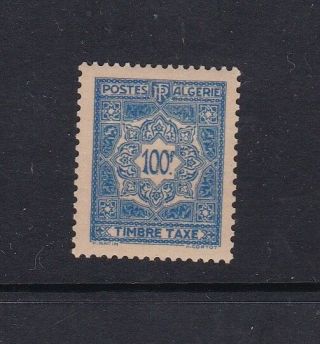 Algeria 1953 100f Postage Due Never Hung Sg D298 Cat £29 Vgc
