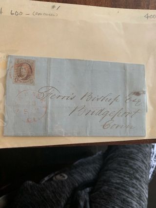 1847 5c Franklin On Cover Letter