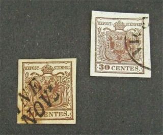 Nystamps Austrian Offices Abroad Lombardy Venetia Stamp 5.  5b $53