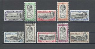 Ascension Islands 1934 Sg 21/30 Cat £120