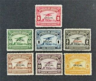 Nystamps Ecuador Stamp Co1 - Co7 Og H $30